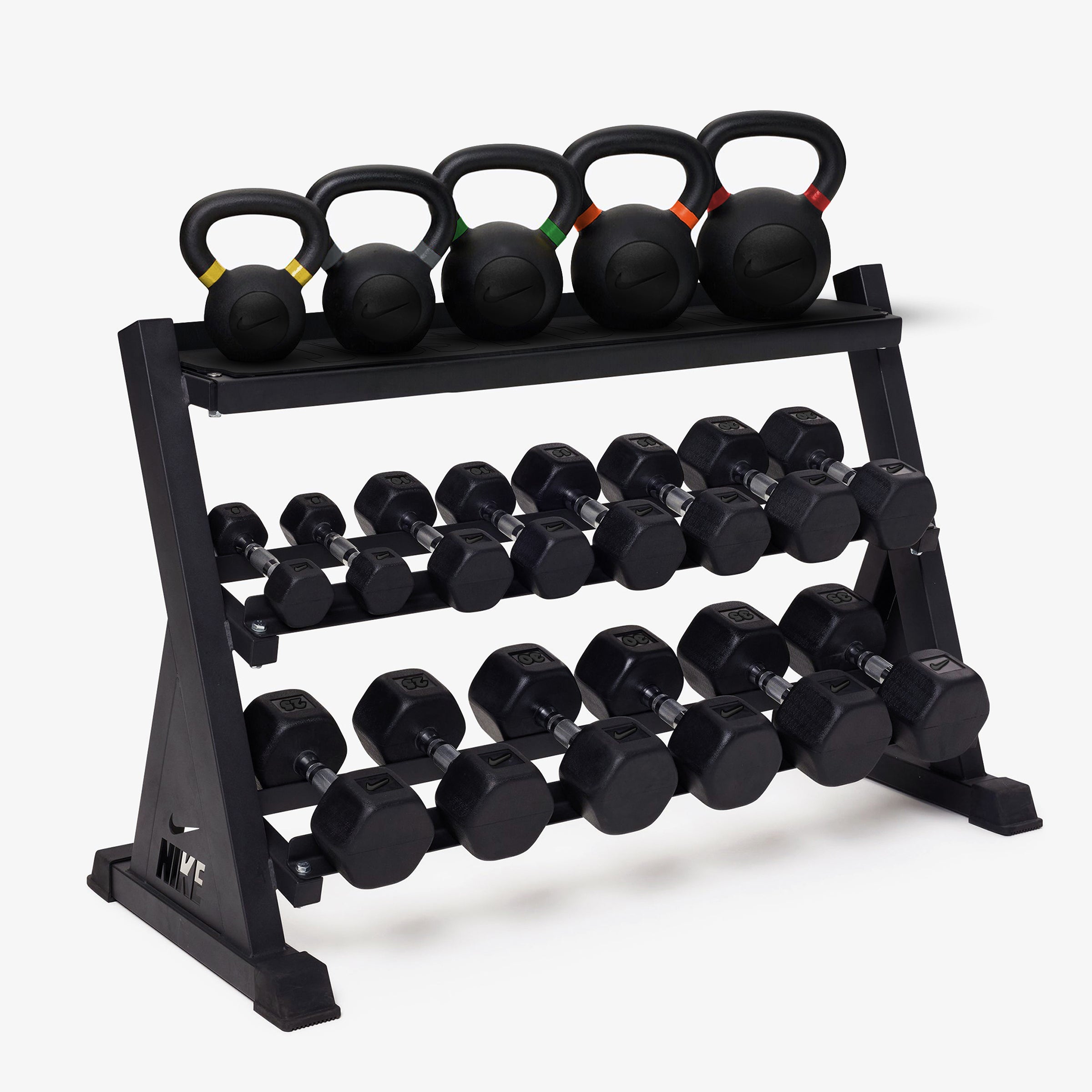Nike Kettlebell & Dumbbell Rack Sets