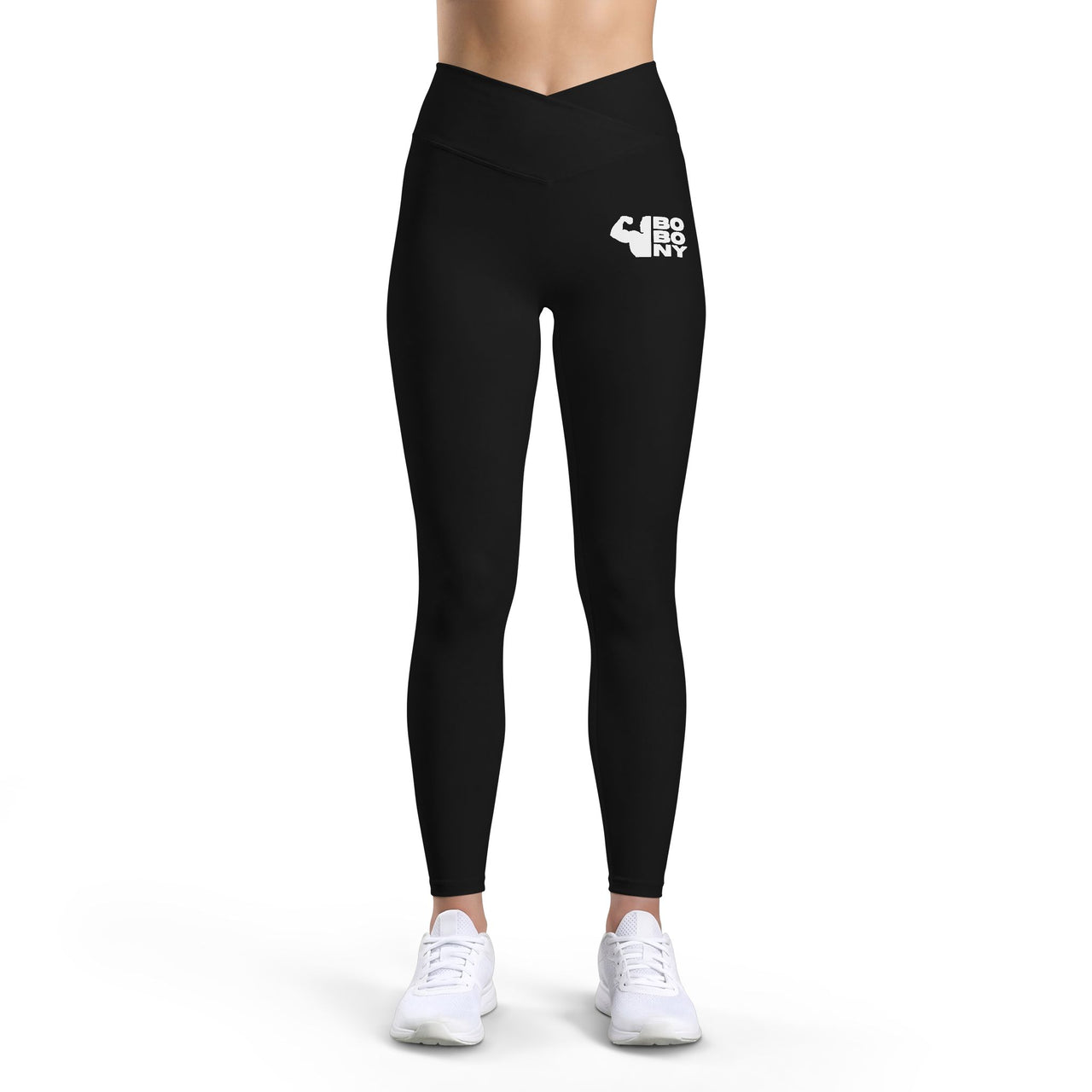 Luxe Women’s Leggings — Minimal White Elephant Hip Print