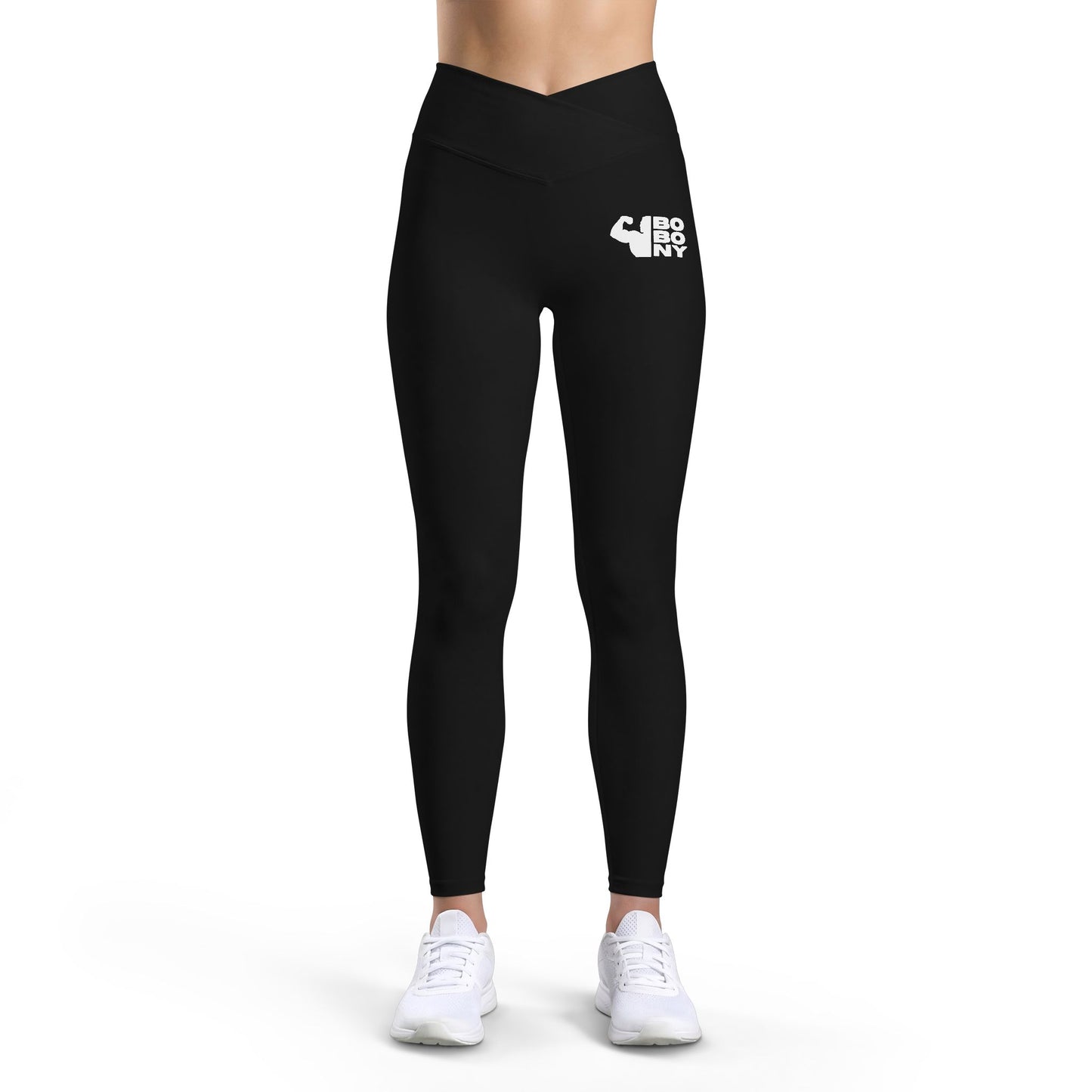 Luxe Women’s Leggings — Minimal White Elephant Hip Print