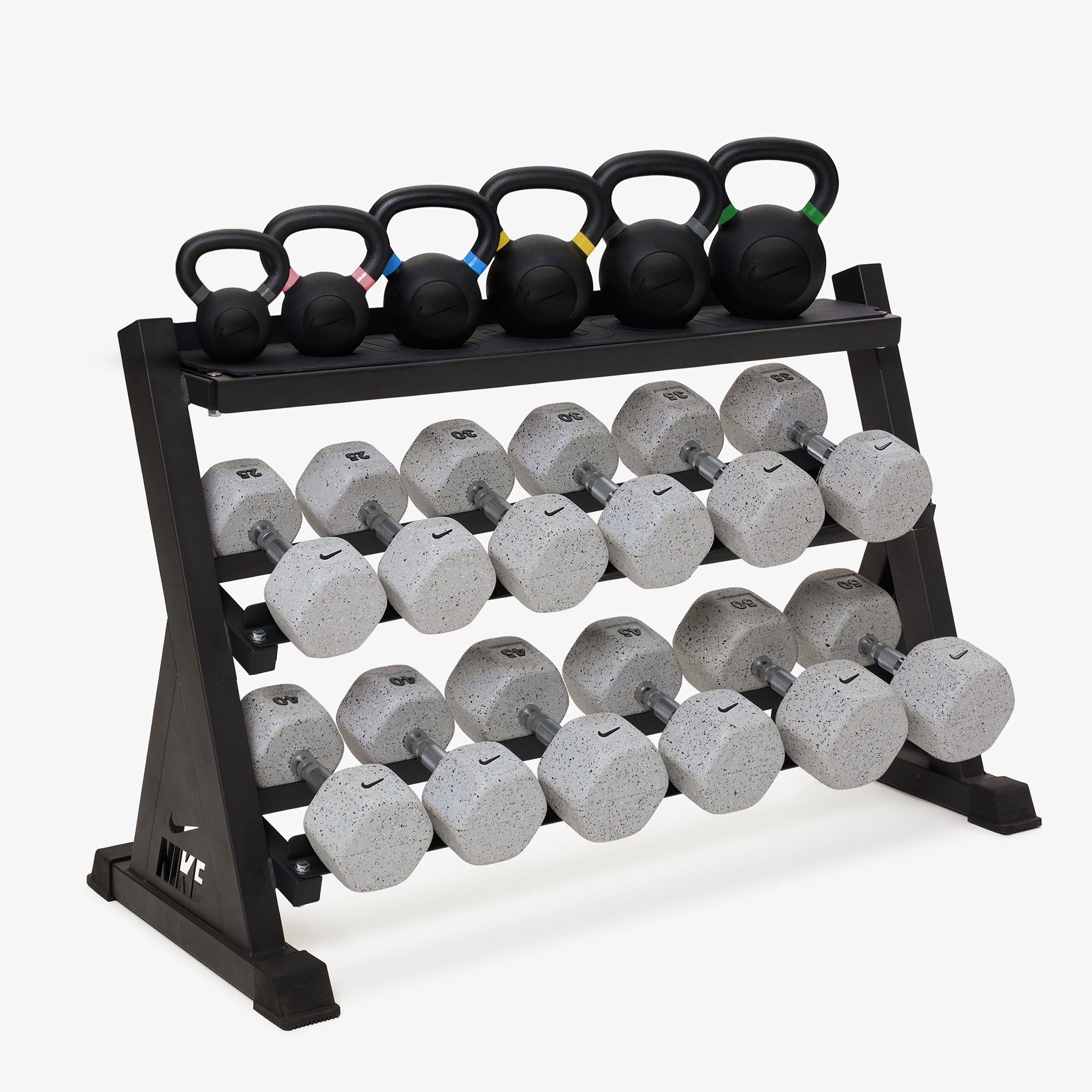 Nike Kettlebell & Dumbbell Rack Sets