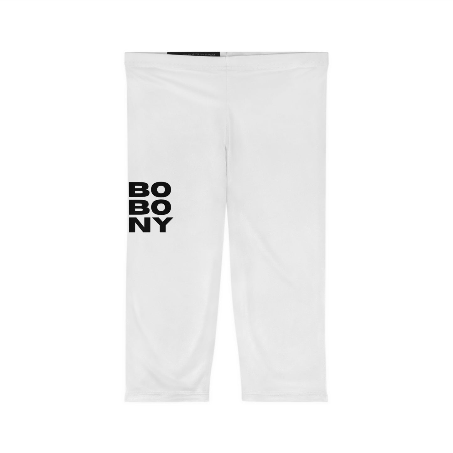 Capri Leggings — Minimalist 'Bobony' Logo & Flex Silhouette Capri Leggings