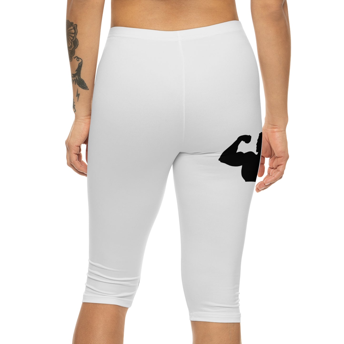 Capri Leggings — Minimalist 'Bobony' Logo & Flex Silhouette Capri Leggings