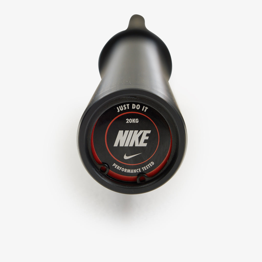 Nike Black Chrome Swoosh Barbell 20 kg