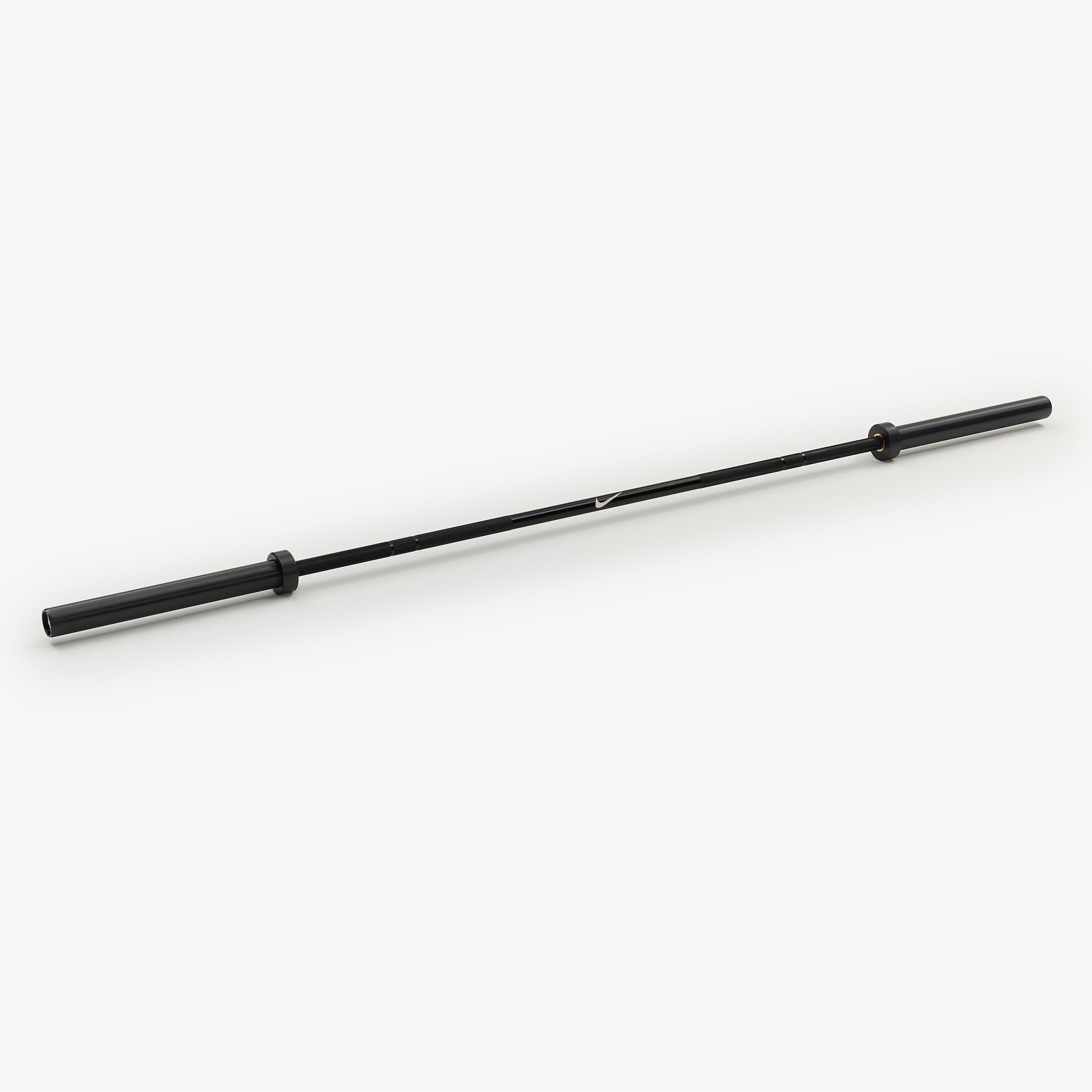 Nike Black Chrome Swoosh Barbell 20 kg