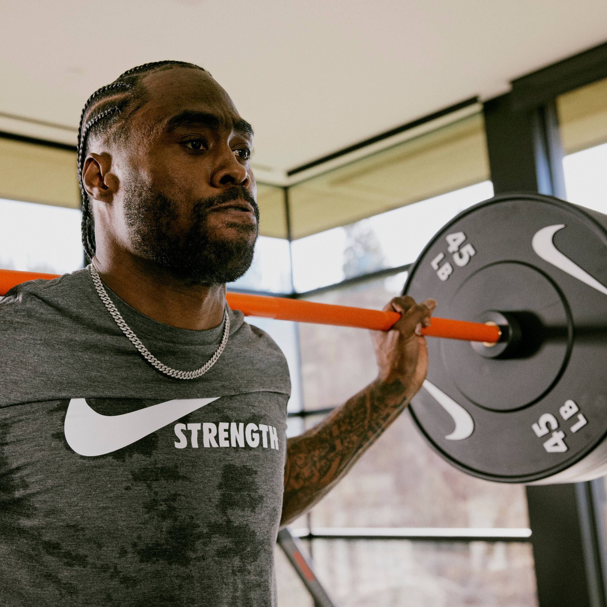 20 kg Nike Barbell and Plate Set